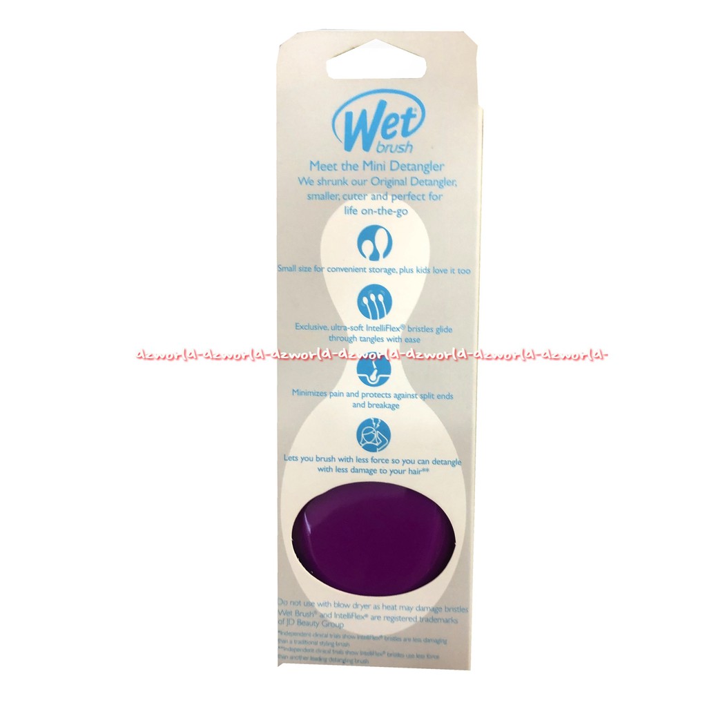 Wet Brush Mini Detangler Sisir Rambut Bulat Kecil Detagle