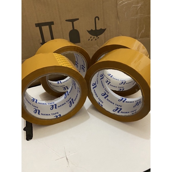 TERMURAH( lakban coklat 45mm X 65 Y)nawa tape