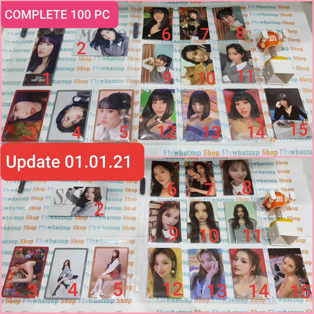 Twice Official EYES WIDE OPEN - Photocards