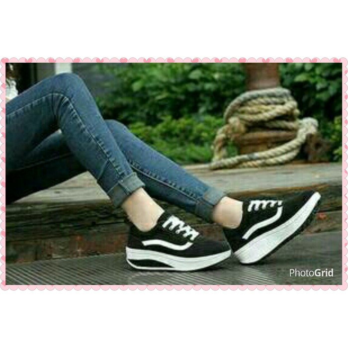 2750WU Sepatu Weges Wanita Salem Cr06 Model Terbaru Sandal Cewek Tinggi 7Cm Kerja Pesta Running Mur