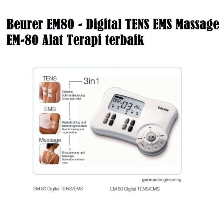 beurer EM80 - Digital TENS EMS Massage EM-80 Alat Terapi terbaik