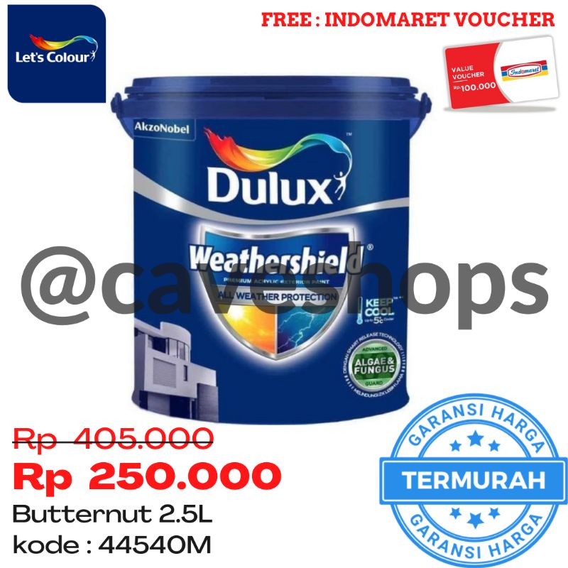 DULUX WEATHERSHIELD PRO BUTTERNUT 44540 2,5L | 2,5LT | 1 GALON