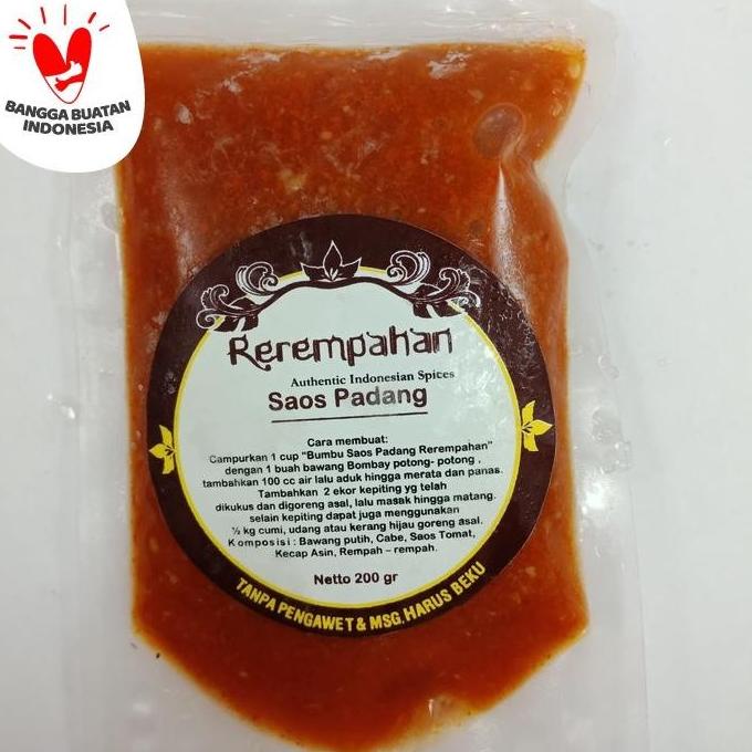 #####] Rerempahan Saos Padang Bumbu Jadi Instan Siap Pakai