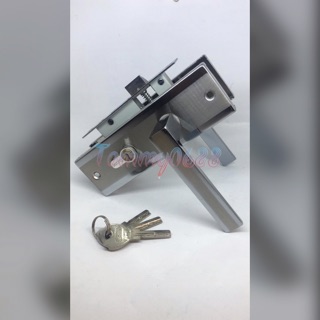 Handle pintu pegangan pintu gagang pintu kunci pintu kecil bahan besi