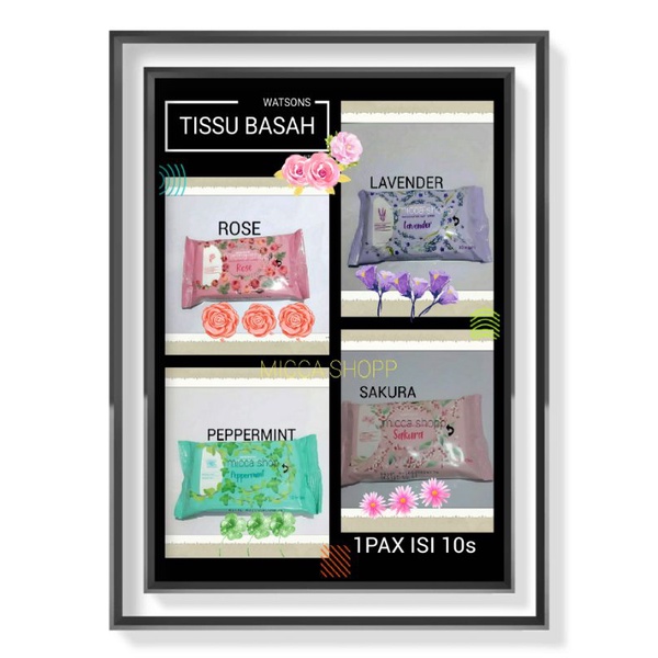 TISSU BASAH / tisu basah/  WET TISSU / TISU basah 1Pax isi 10s