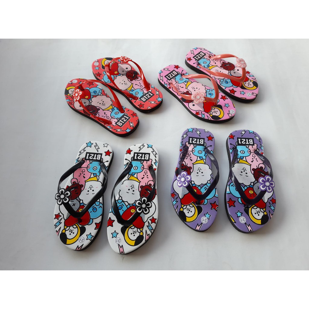 Sandal jepit anak bt21 teraris dan termurah