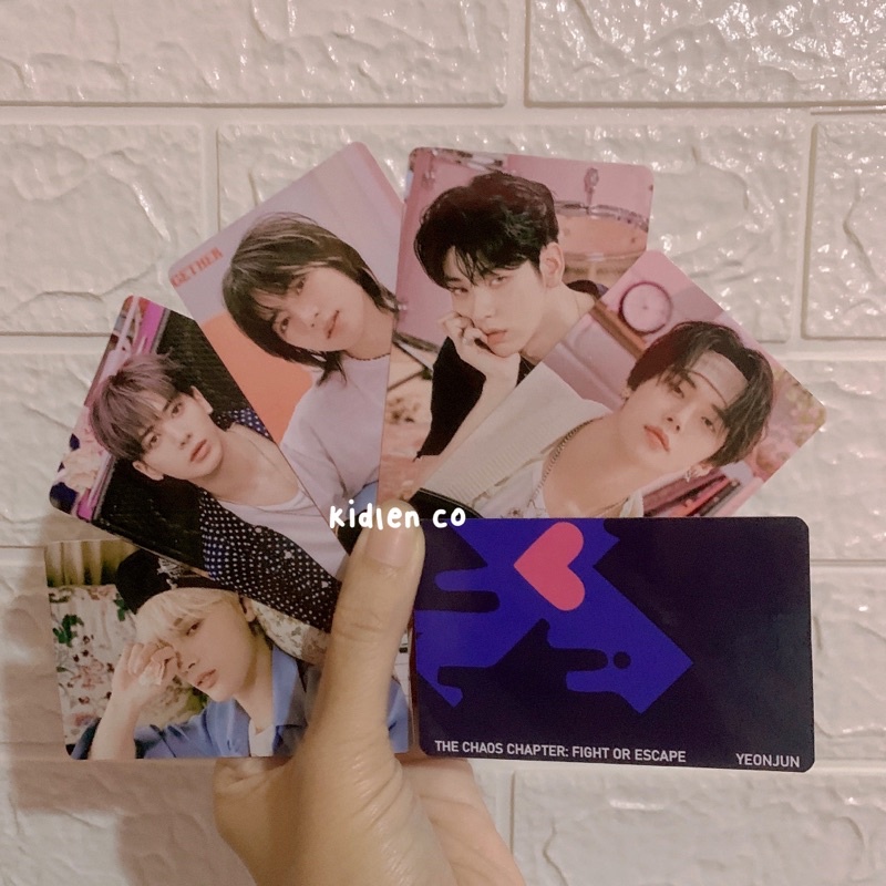 [MIN 3] CHAOTIC WONDERLAND • TXT UNOFFICIAL PREMIUM PHOTOCARD 310 gsm 2 sisi • Photo Concept • Yeonjun Soobin Beomgyu Taehyun Hueningkai bu