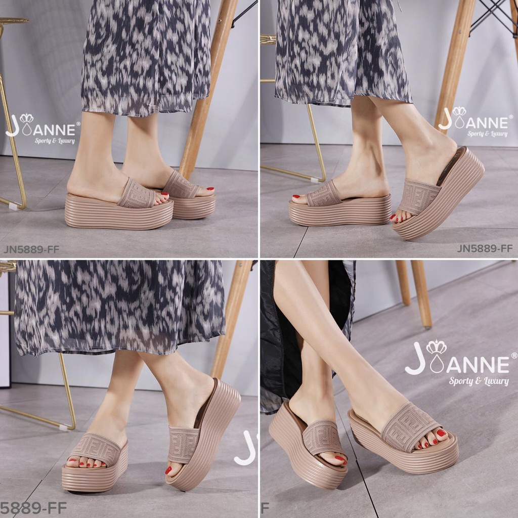 JOANNE Wedges Sandals #JN5889-FF ORIGINAL