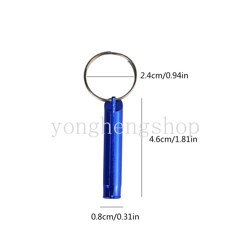 Peluit Mini Portable Dengan Gantungan Kunci EDC Untuk Camping / Hiking / Survival / Outdoor