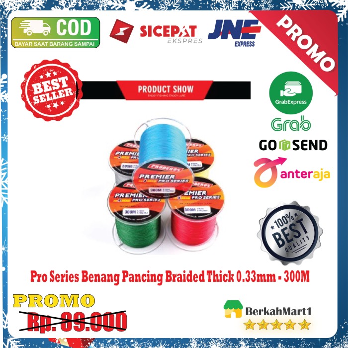 Benang Senar Pancing Proberos Premier Pro Series Braided - 300M