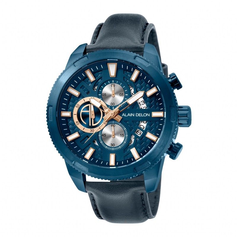 ALAIN DELON AD430-1882C  - Jam Tangan Pria - Biru