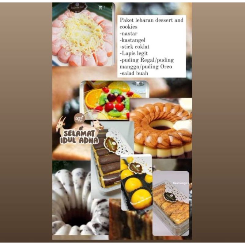 

Paket lebaran dessert and cookeis