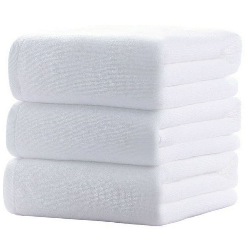 Handuk PREMIUM BATH TOWEL Hotel Putih 70x140 Bintang Lima Tebal BIG SIZE SERAP AIR SPA PIJAT