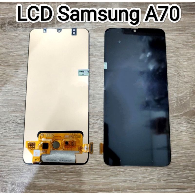 Lcd Samsung A70 A705 Big Glass Oled Fingerprint Original
