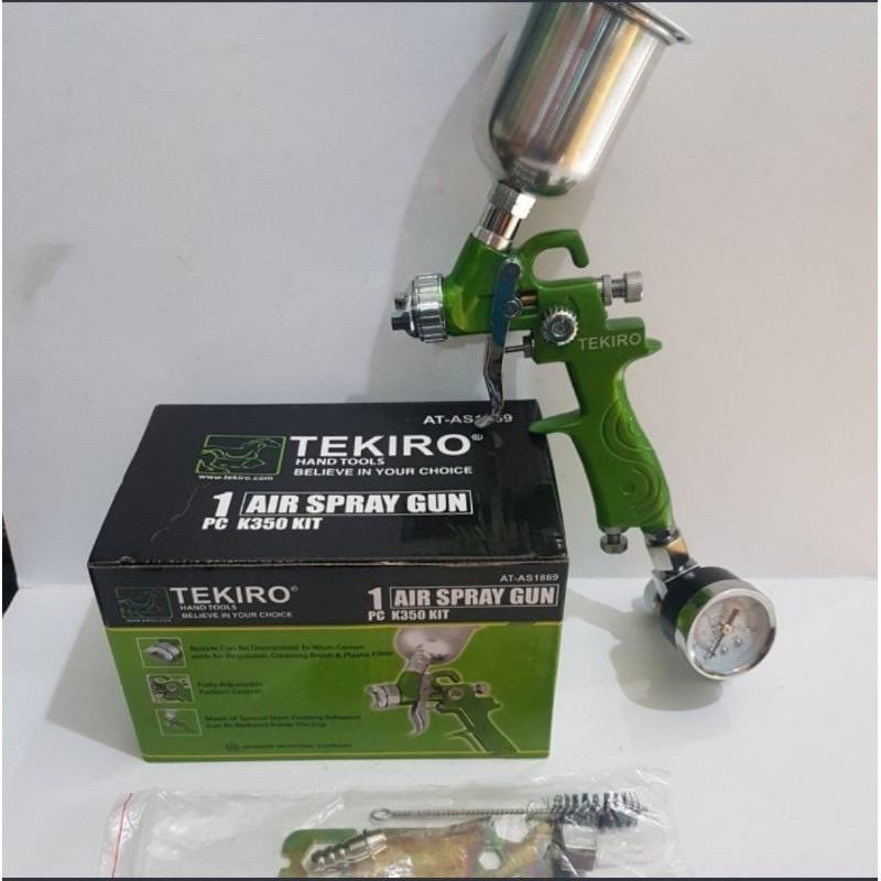 Tekiro Spraygun K350 Kit mini HVLP  0.8mm spray gun regulator Original