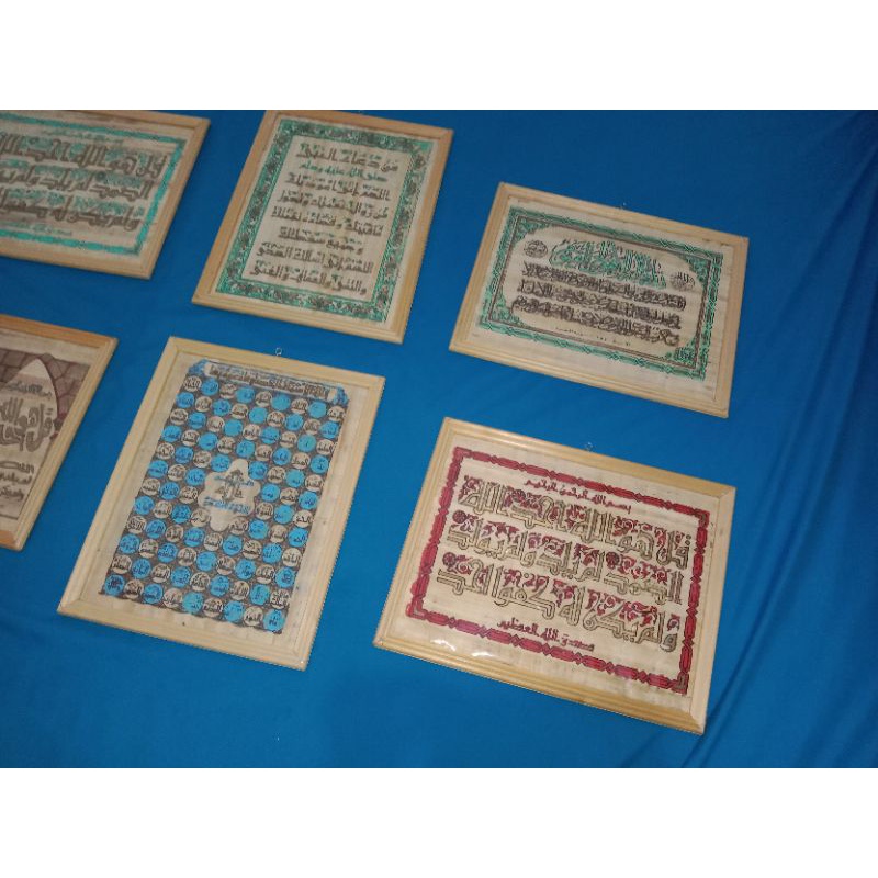 Pajangan papyrus Asli Mesir, tulisan Arab