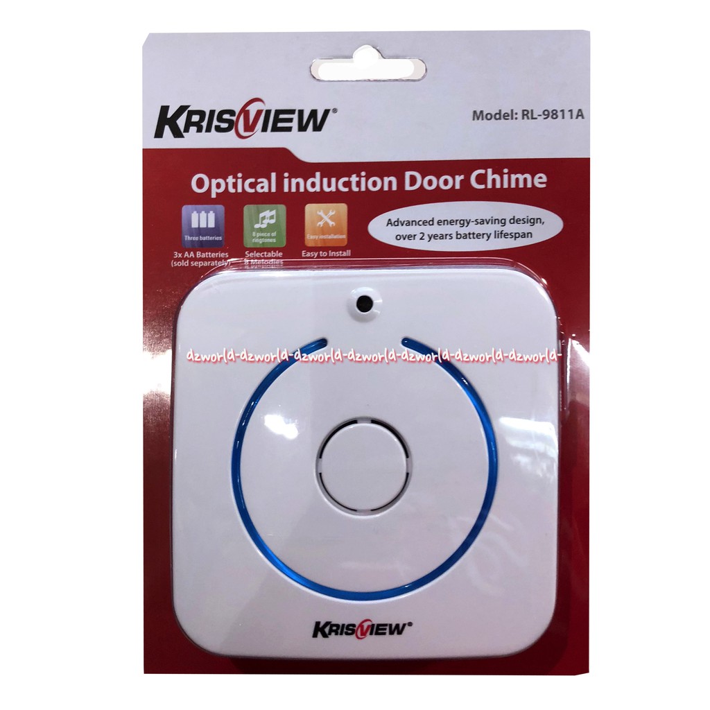 Krisview Optical Induction Door Chime Sensor Gerak Bel Pintu Alarm Sensor Detector