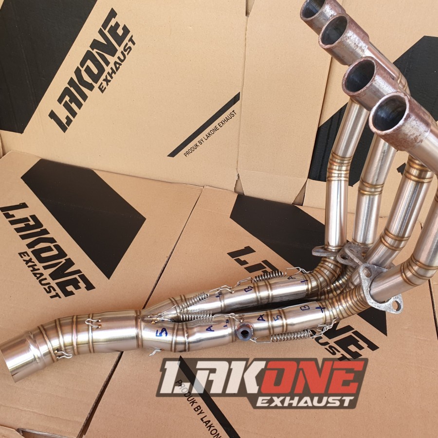 HEADER LEHERAN PIPA LEHER FULLSYSTEM PNP ZX25R ZX25 ZX 25R UNDERBELLY