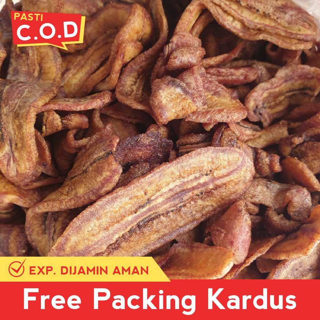 

snack kiloan keripik pisang oven 125 gram makanan ringan cemlan camilan enak renyah manis gurih