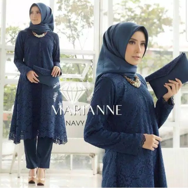 DISKON MARIANNE SET - FLOTTILICIOUS / SETELAN WANITA / BAJU MURAH / ATASANA KEKINIAN / TUNIK BROKAT