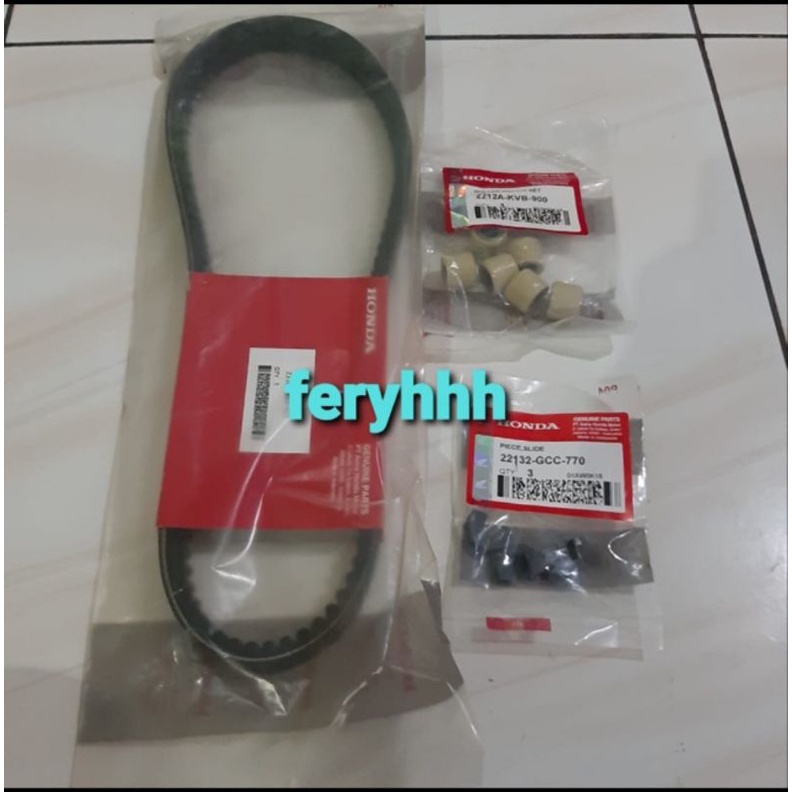 Vanbel v-belt panbel roller piece slide sleder set vario 110 karbu