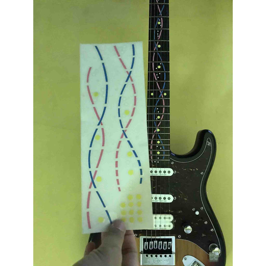 Dna Lines Inlay Sticker Ibanez Steve Vai Jem 2 K Swirl Fingerboard Guitar Bass elektrik akustik