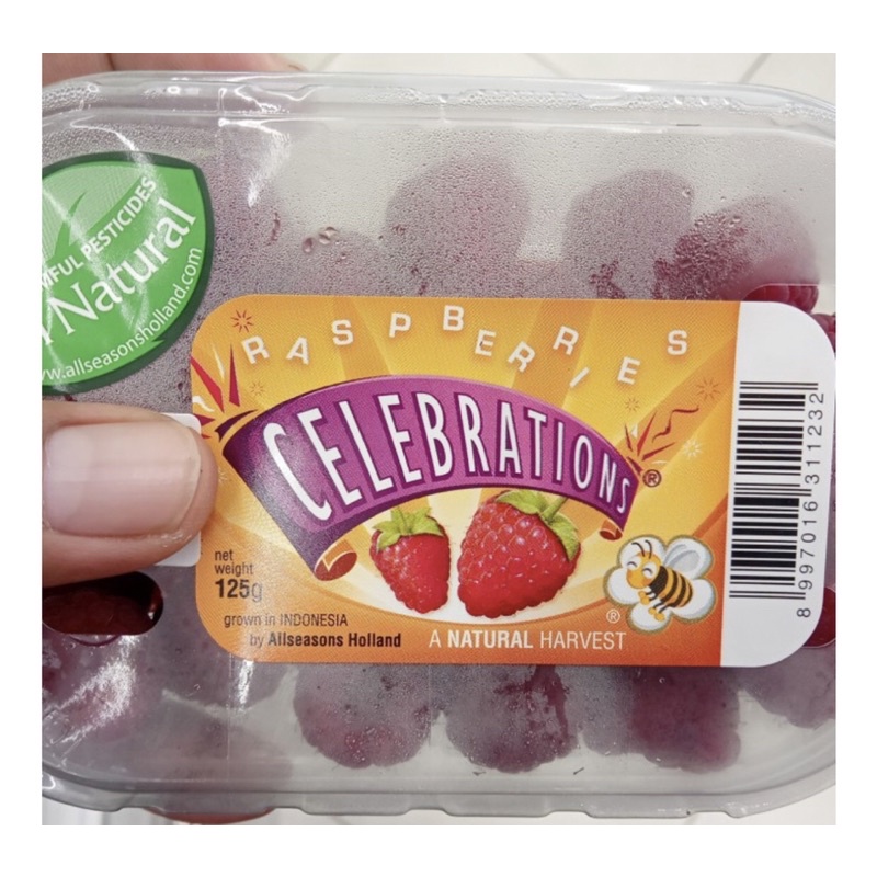 

raspberry All Natural Celebration 125 grm / pack