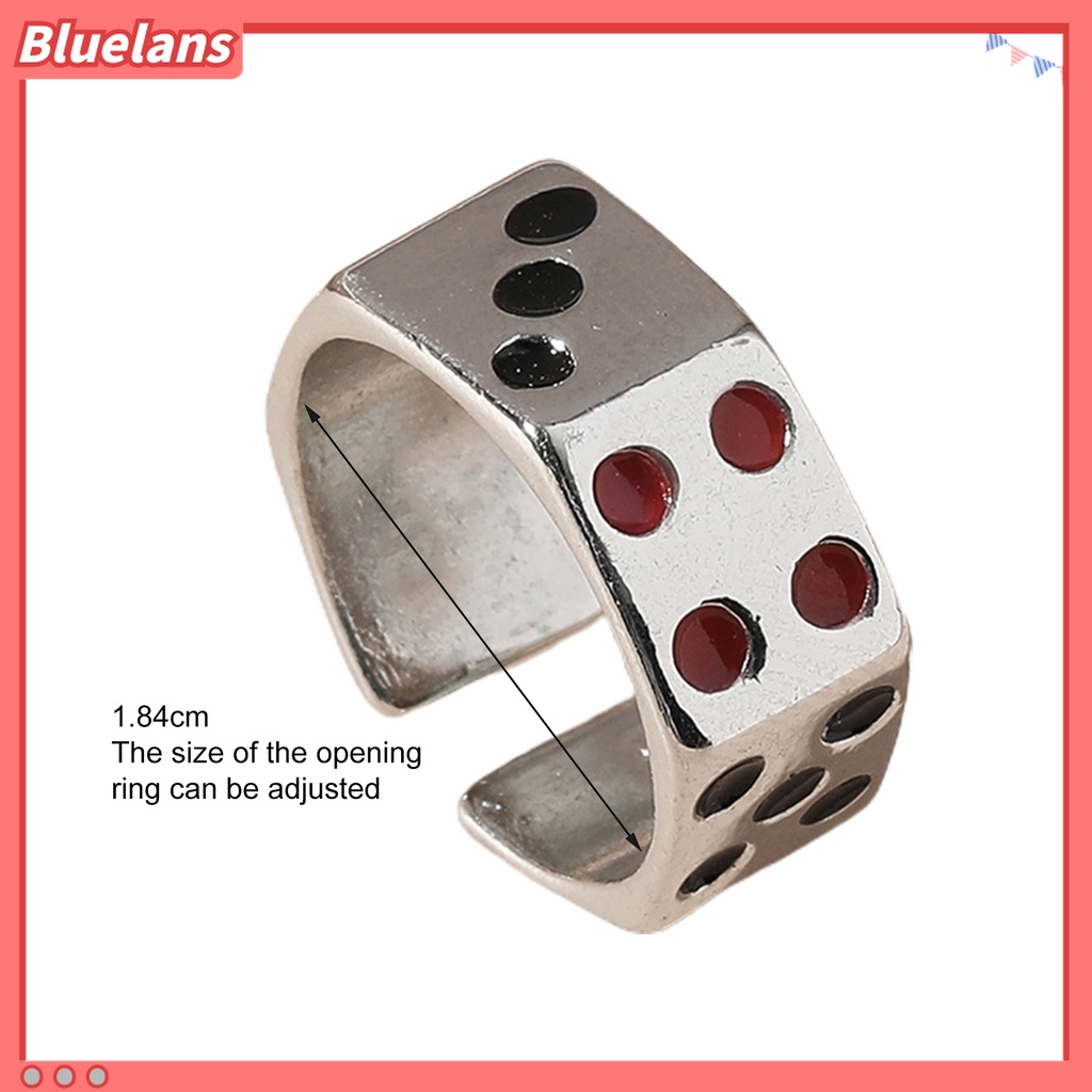 Cincin Model Terbuka Bahan Alloy Warna Silver Dapat Disesuaikan Untuk Unisex