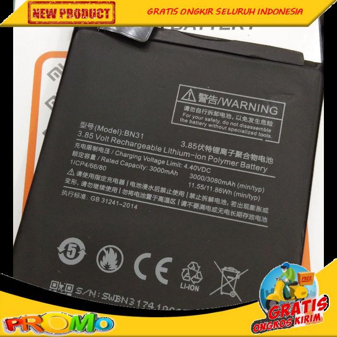 TERBARU ORIGINAL BATERAI XIAOMI REDMI NOTE5A NOTE 5A PRO BOLEH RESELLER