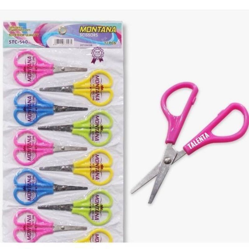 

Gunting Kertas Montana warna bahan plastik