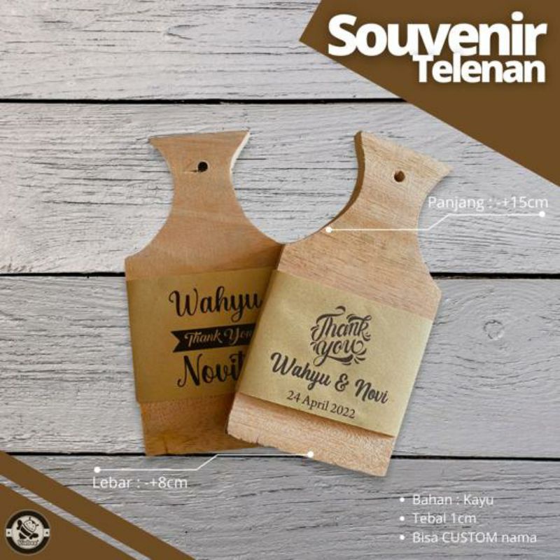 Dustbag89 | TELENAN KAYU THANK CARD SOUVENIR KEKINIAN PONOROGO