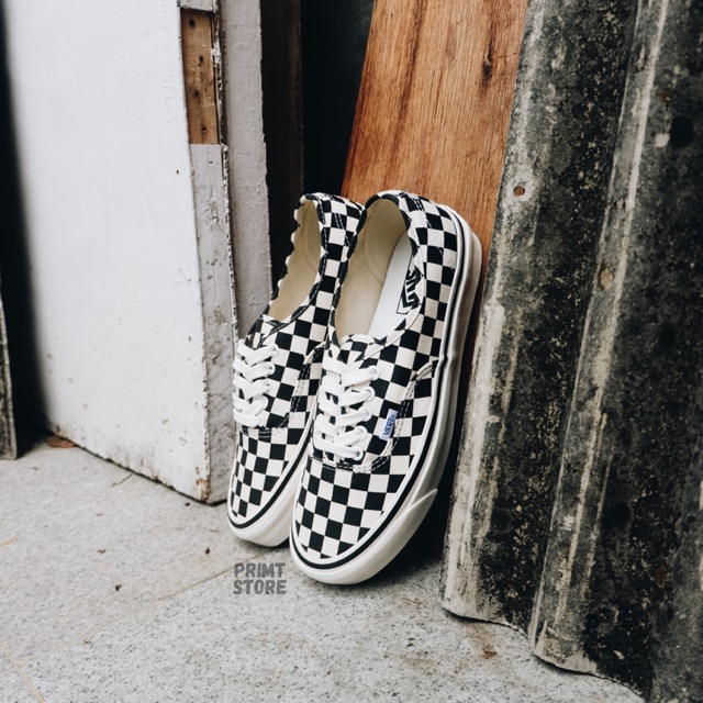 Vans Authentic 44 DX Anaheim Factory Checkerboard - Black