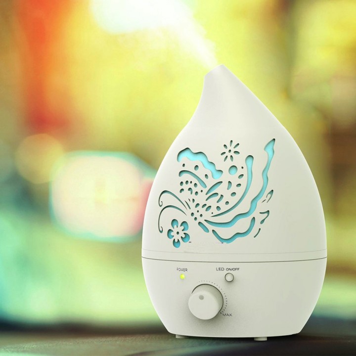 Carved Design Air Humidifier Ultasonic Aroma Diffuser - 1.3L