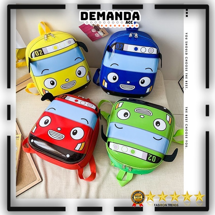 Tas Ransel Sekolah PAUD TK SD Anak Laki laki Perempuan Karakter Tayo Backpack Anak-Anak Cewek Cowo Import Quality Premium