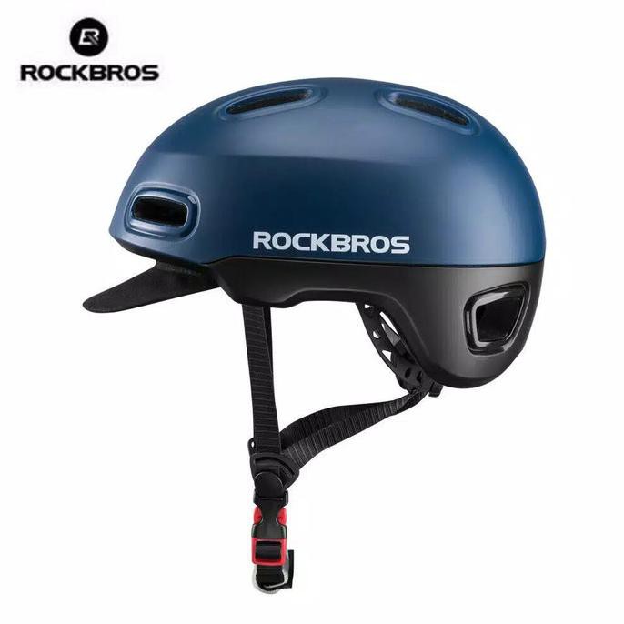 Helm Sepeda Rockbros - Helm Sepeda Lipat / MTB / Brompton / Pacific - Biru