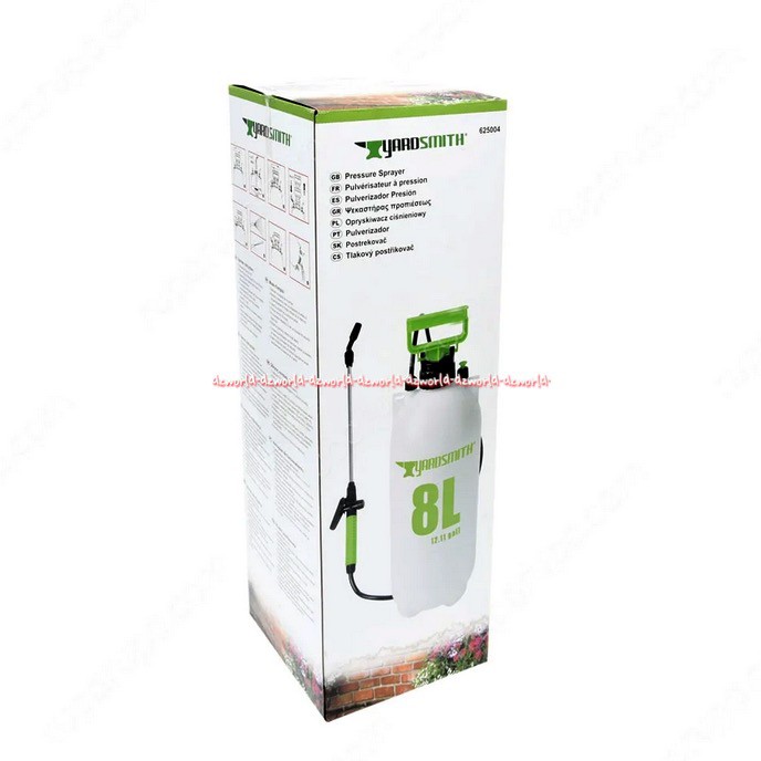 Yardsmith Tangki Semprot Tanaman 8L Hijau Alat Semprot Pupuk Taman Bunga Kebun Spray Yard Smith 8 Litter 8 ltr