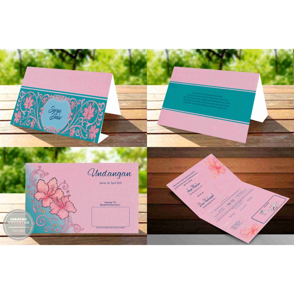 Undangan Pernikahan/Cetak Undangan Murah/Undangan Mewah Erba 88195
