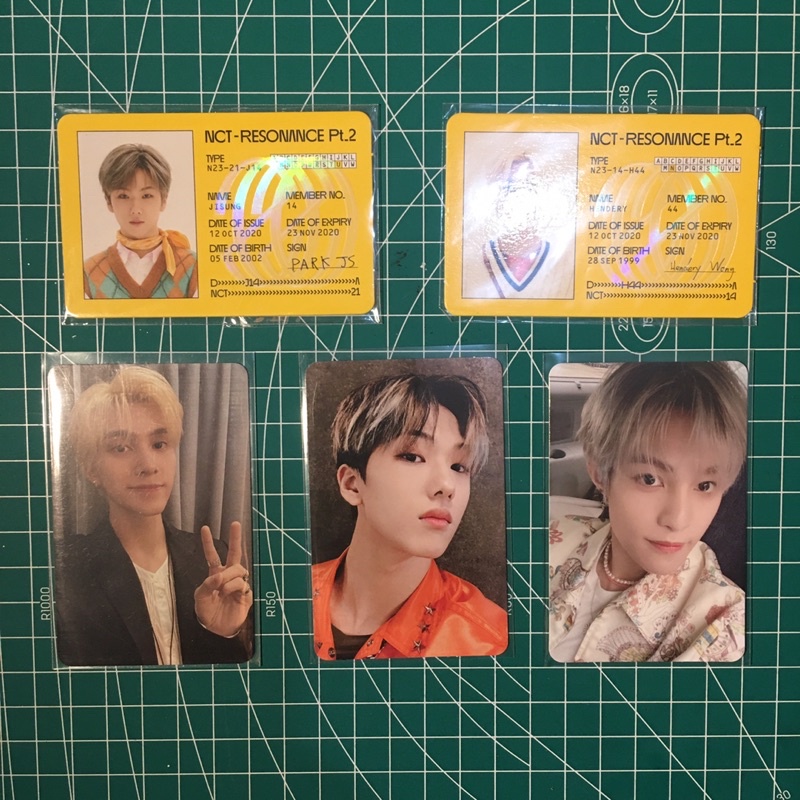 PC HENDERY PAST, YANGYANG DEPARTURE, JISUNG ROLLIN, ID CARD HENDERY, ID CARD JISUNG || GOOD CONDI