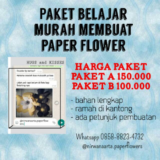

Diy Paket belajar Paper Flower