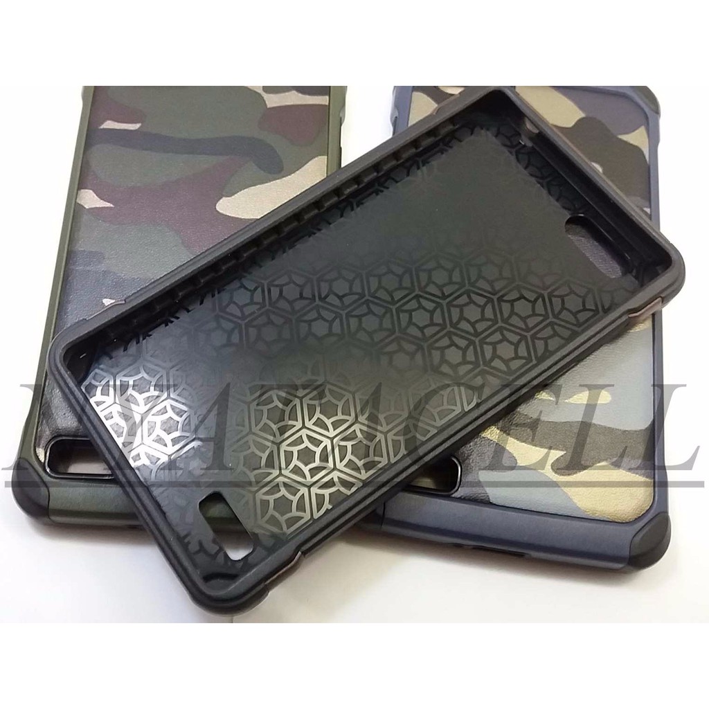 Case Army Oppo Neo 7 (Soft + Hard Leather Rugged/Armor/Cover/Kulit)