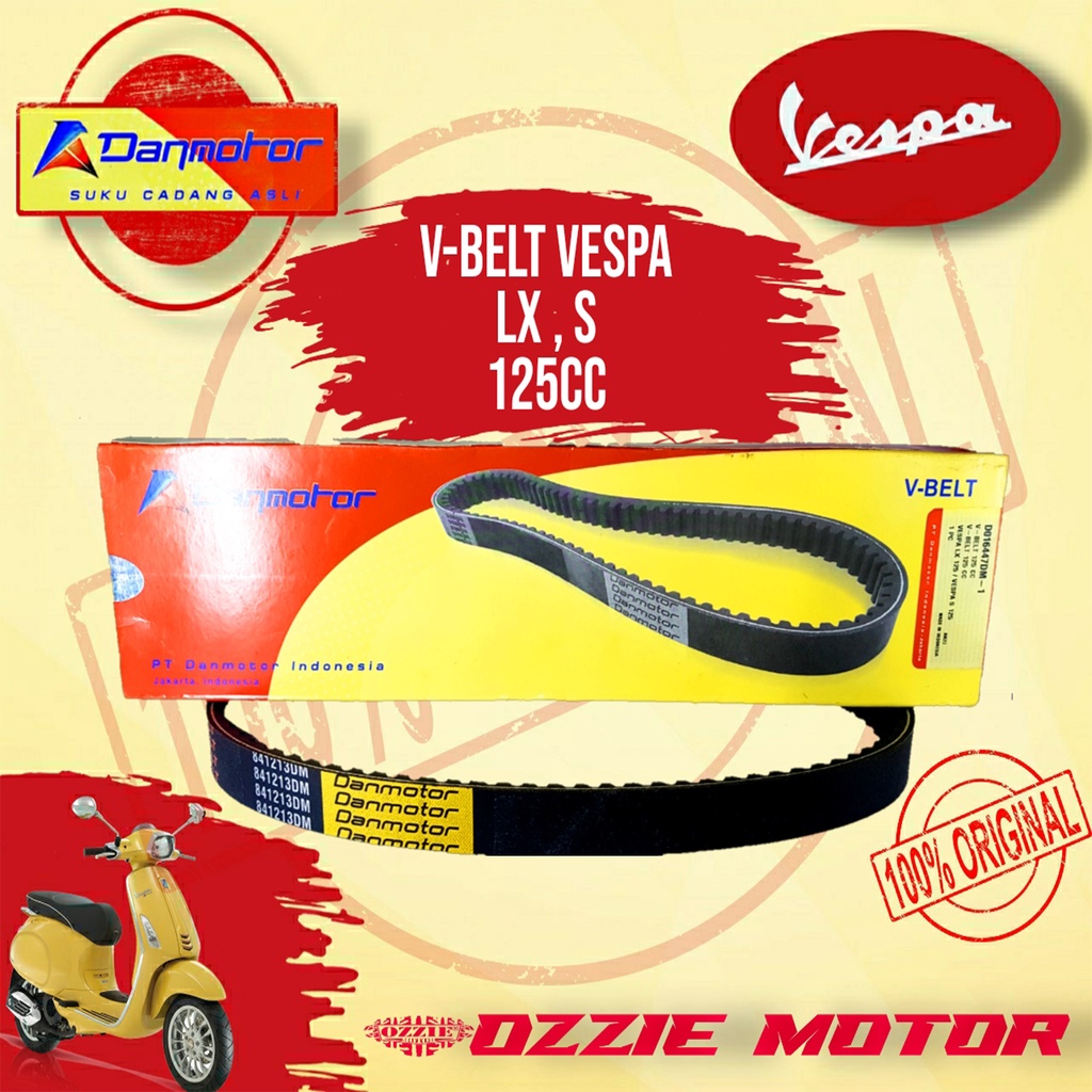 DANMOTOR V BELT VENBELT VESPA MATIC 125CC ORIGINAL