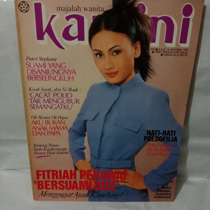 Unik Majalah Kartini Cover Siska Yulianti Okt 1996 Murah