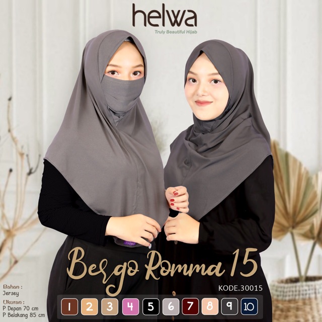 BERGO ROMMA /BERGO /HIJAB INSTAN MASKER /HIJAB MASKER