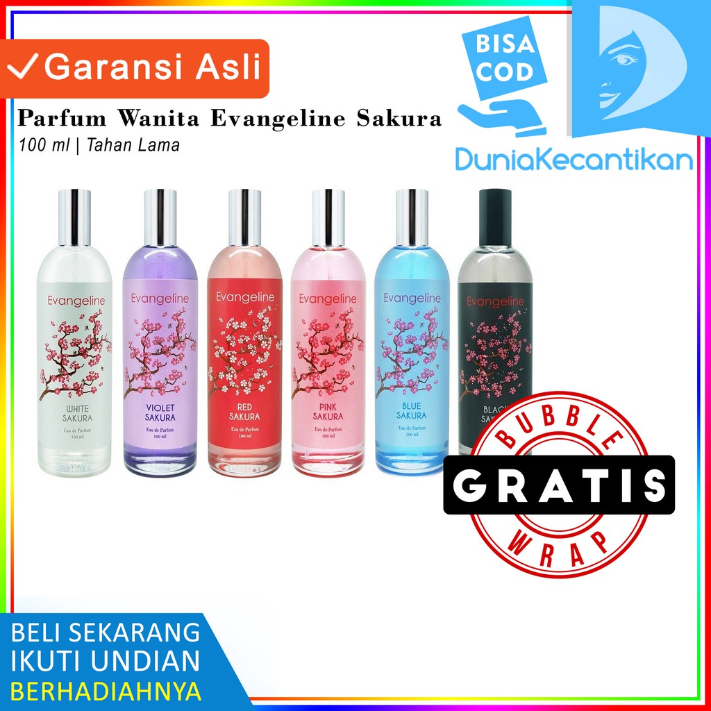 DKMALL - Parfum Wanita Evangeline Sakura 100ml Eau De Parfume Cewek EDP Tahan Lama Original Minyak Wangi | Farfum Evangeline