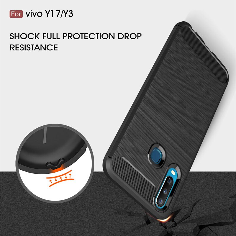 Case VIVO Y12 Ultra Slim Carbon Premium Softcase