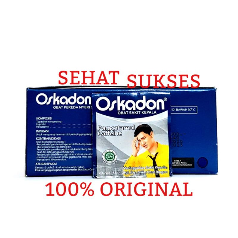 OSKADON - OBAT SAKIT KEPALA (ISI 4 TABLET)
