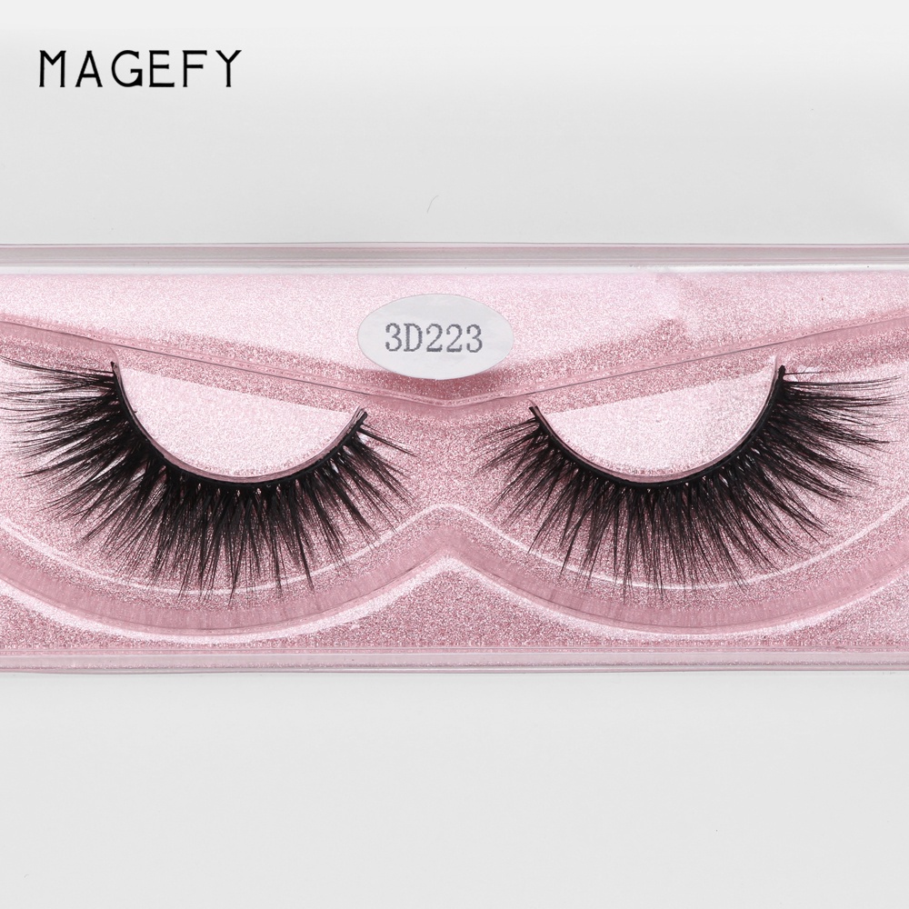 MAGEFY 12 Pairs/Box 3D Handmade False Eyelashes Synthetic Hair 10-15mm Waterproof Soft Thick Natural  False Eyelashes Makeup Beauty Tools