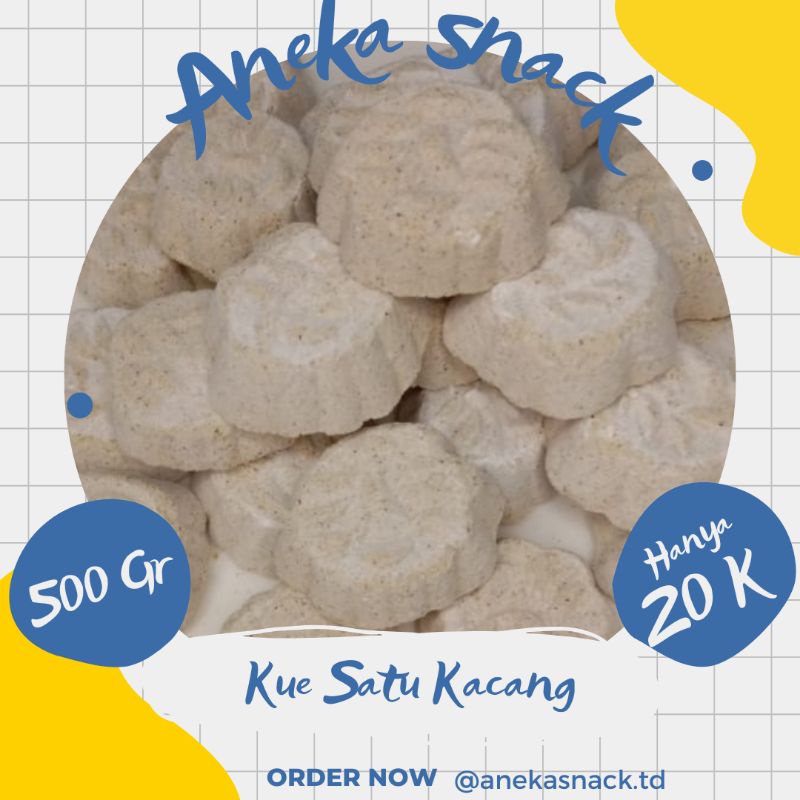 

Kue Satu Kacang 500 Gram / Kue Satu Curah