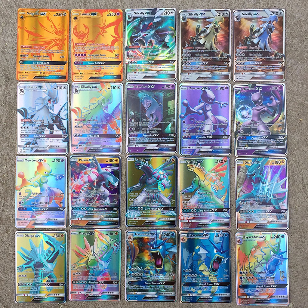 [Jianxin] 100Pcs Megas EX GX Energy Cards Pokemons TCG Anime Game Children Collection Toy