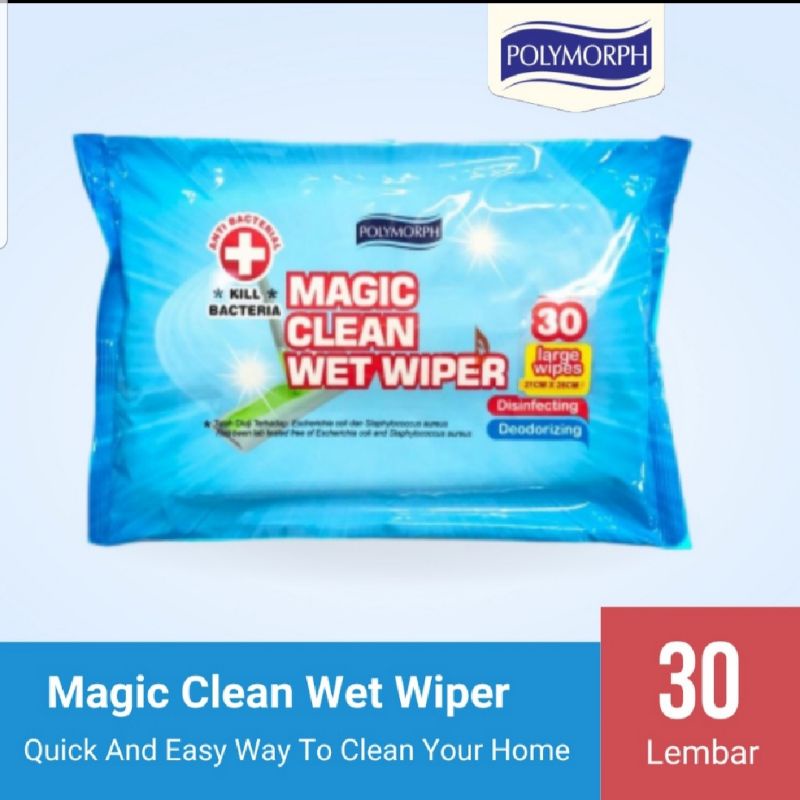 POLYMORPH SWEEPER /SAPU KERING /TONGKAT PEL FREE 10lbr TiSU KERING PEMBERSIH LANTAI /MAGIC CLEAN DRY